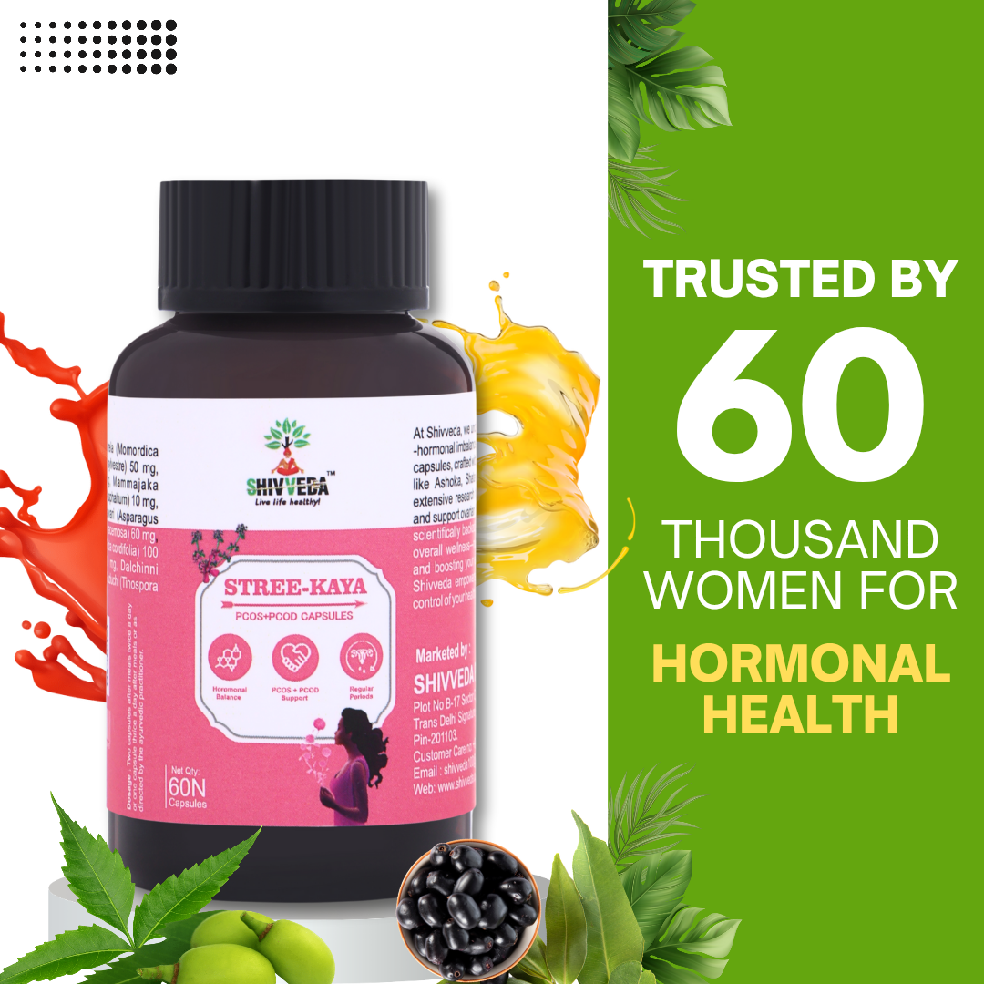 Shivveda Stree Kaya – Ayurvedic Herbal Supplement for Women’s Wellness & Hormonal Balance