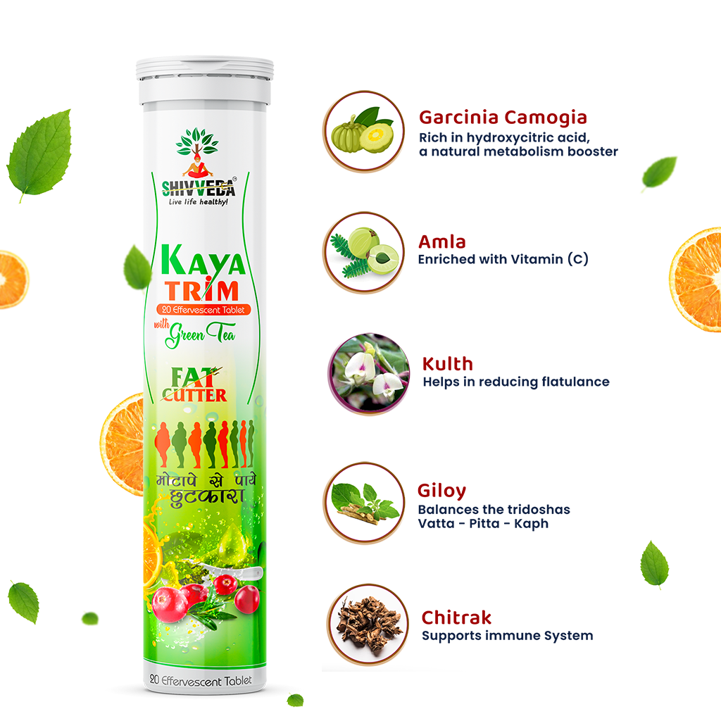 India's No. 1 Natural Fat Burner no apple cider vinegar Kaya Trim Fat Cutter with Green Tea