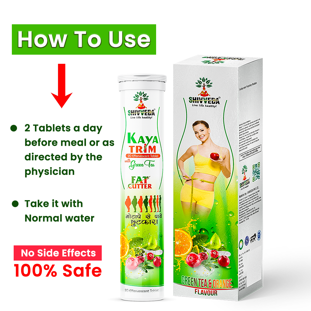 India's No. 1 Natural Fat Burner no apple cider vinegar Kaya Trim Fat Cutter with Green Tea