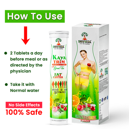 India's No. 1 Natural Fat Burner no apple cider vinegar Kaya Trim Fat Cutter with Green Tea