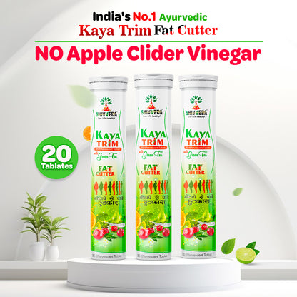 India's No. 1 Natural Fat Burner no apple cider vinegar Kaya Trim Fat Cutter with Green Tea