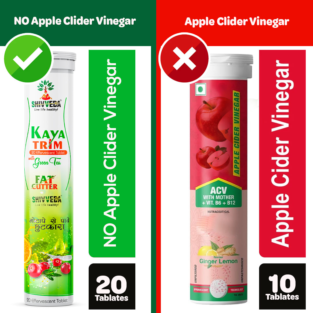 India's No. 1 Natural Fat Burner no apple cider vinegar Kaya Trim Fat Cutter with Green Tea