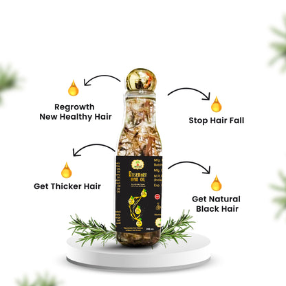 Rosemary Hair Oil Ayurveda - Natural Hair Growth & Scalp Nourishment | Shivved Pvt Ltd