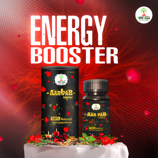 Aar-Par Energy Booster 20 Capsules - 100% Natural Ingredients | Shivveda Ayurveda